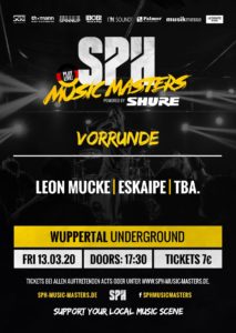 SPH Music Masters Vorrunde Wuppertal @ UNDERGROUND Event-Floor