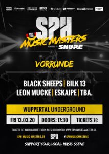 SPH Music Masters Vorrunde Wuppertal @ UNDERGROUND Event-Floor
